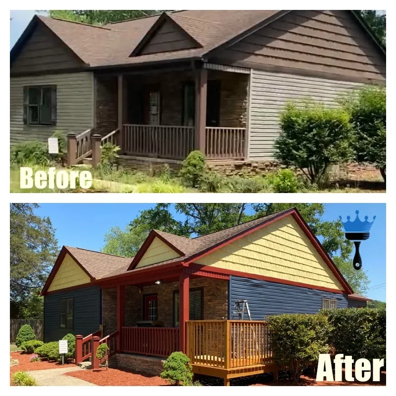 Office before and after painting